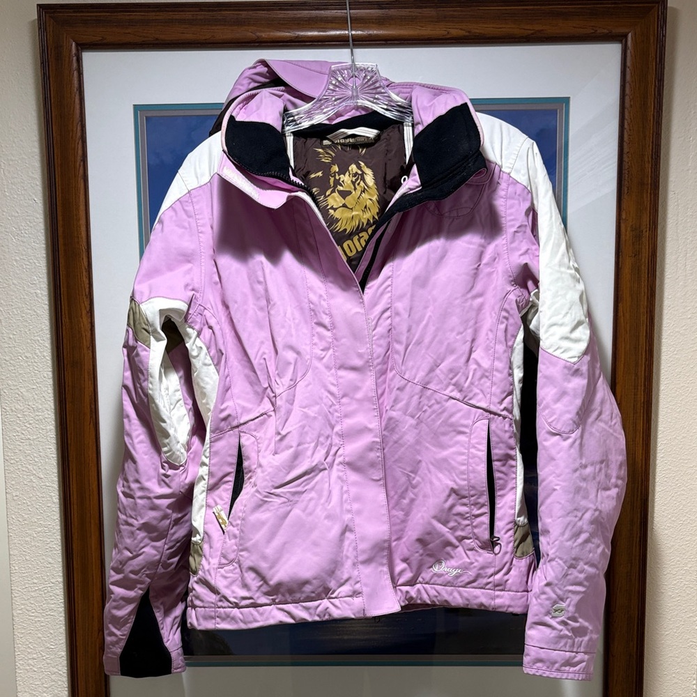Orage Women's Lavender and White Ski Jacket